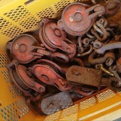 福島発　滑車大小6個づつ　直接引き取り希望の画像