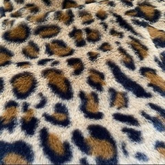 【新品未使用タグ付き】ヒョウ柄ファーコート キッズ120cmの画像