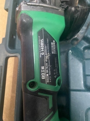 HiKOKI（ハイコーキ） 14.4V 100mm充電式ディスクグラインダー G14DBVL リサイクルショップ宮崎屋佐土原店24.1.26F