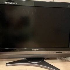 SHARPのブルーレイ付き液晶テレビ　AQUOS　LC-26DX...