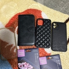 お値下げ1000円iPhone12miniのケース画面フィルムの画像