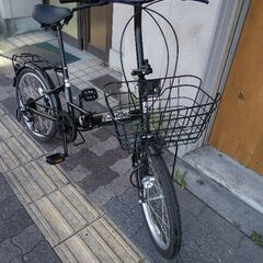 AQ STAGE[エーキューステージ]20吋 折り畳み自転車 外装6段/ブラックの画像