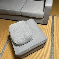 カウチソファ3人掛け(美品)(早々に決まりました○┐ﾍﾟｺ)の画像