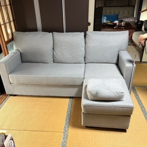 カウチソファ3人掛け(美品)(早々に決まりました○┐ﾍﾟｺ)