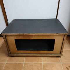 ガラス扉付きテレビ台　W700 D450 H380 mmの画像