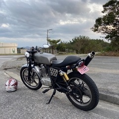 GN125 ルシファーズハンマー仕様　特攻の拓　天羽時貞　カフェレーサー自賠責6年9月までの画像