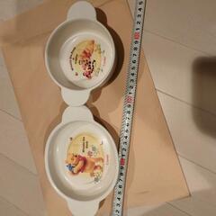 プーさん　皿　2つ　ベビー　こども　消毒済の画像