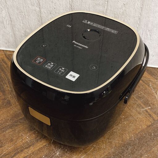 12/13 終 Panasonic/パナソニック IHジャー炊飯器 SR-KT067  3合 ブラック  2018年製 動作確認済 菊NS