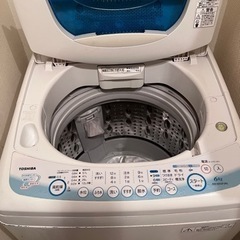 【受け渡しする方決まりました】TOSHIBA 洗濯機　６キロ　の画像