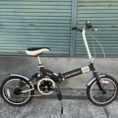 CHEVROLET シボレー 折りたたみ 自転車 16インチ 黒 ブラック USED 中古の画像