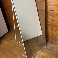 ●スタンドミラー　姿見●150×39cm 白の画像