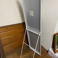 ●スタンドミラー　姿見●150×39cm 白の画像