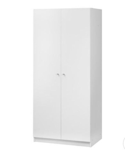 12/15までにに取りに来れる方5000円→4500円　クローゼット・IKEA・イケア 収納 衣装収納 ワードローブ　BOSTRAK ワードローブ, ホワイト