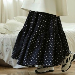 美品 mite♡ドットボリュームスカート