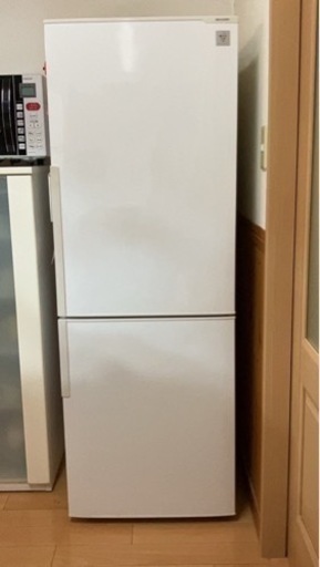 【お譲り先決まりました】シャープ 270L 2ドア冷蔵庫 ホワイトSHARP プラズマクラスター冷蔵庫 SJ-PD27Y-W