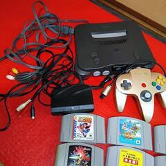 Nintendo64　本体とソフト11本。全て起動確認済みの画像