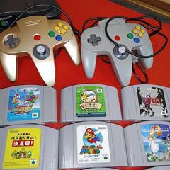 Nintendo64　本体とソフト11本。全て起動確認済みの画像