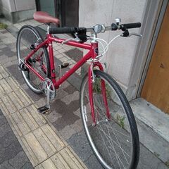 あさひ製WEEKEND アルミ 700C シマノ7速 460mm RED クロス WEEKEND