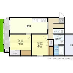 広々2LDK♪初期費用を最小限に！ネット無料！！内覧するだけで2...