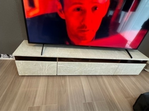 品物名が　大理石柄テレビ台200cm