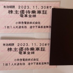小田急　株主乗車券　2枚セット