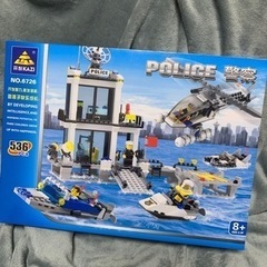 新品　ブロック レゴ互換 警察 海上 ミニフィグ 飛行機 ボート