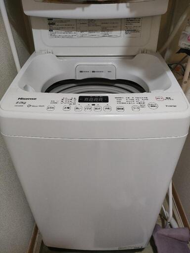 ハイセンス2020年製 縦型洗濯機 8kg