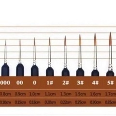 面相筆　10本入り　ガンプラ　スミ入れ　塗装　極細　模型　習字　書道油絵筆 フィギュア の画像