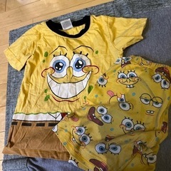 サイズ130 スポンジボブ 半袖パジャマセットの画像