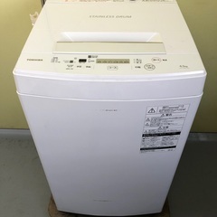 【地域限定 送料無料】東芝 2019年製 4.5kg洗濯機 AW-45M7 R5-0055の画像
