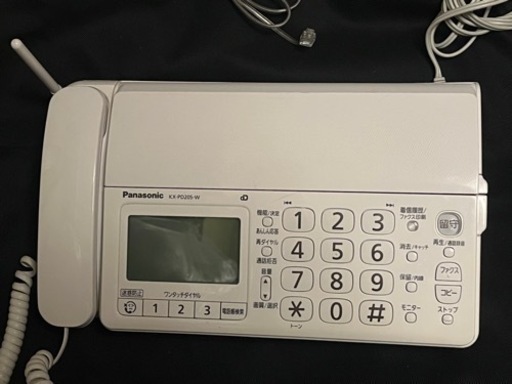 Panasonic子機付きFAX電話KX-PD205-W