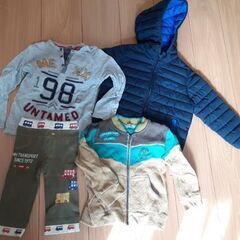 男の子80～90センチ冬服9着の画像