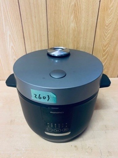 2603番 mononics✨炊飯器✨ MN-RC12-BK‼️