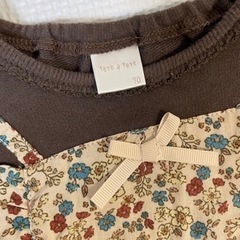 〈27〉ベビー服　バースデイ　tete a tete　長袖ロンパース　70の画像