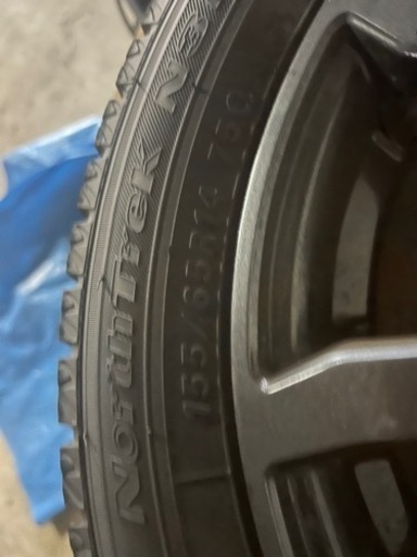 155/65R14ホイールセットスタットレスタイヤ4本4穴