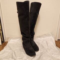 ジェリービーンズ ニーハイブーツ スエードブーツ 黒 SSサイズ