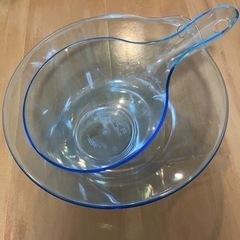 【受渡確定】ニトリ 洗面器・手桶 ペールブルー