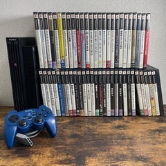 【ジャンク品】プレイステーション2 本体　ソフト55本セット