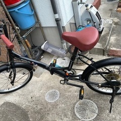 20インチ折りたたみ自転車、６速変換ギア