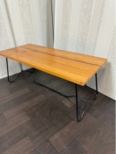 定価¥25351-コーヒーテーブル(天然木/アイアン)