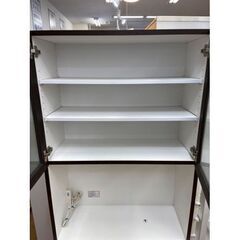 キッチン木製食器棚 2 枚のドア付きの画像