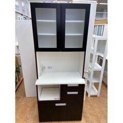 キッチン木製食器棚 2 枚のドア付きの画像