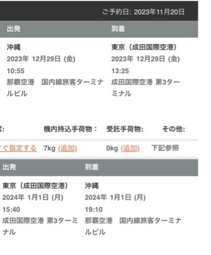 値下げしました！23000円激安！12/29〜1/1東京