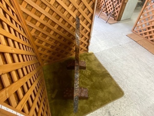 【愛品館 江戸川店】衝立 一枚板 D:112-047350-007