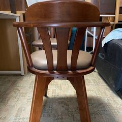 回転 ダイニングチェア ロータイプ　※倉庫商品の画像