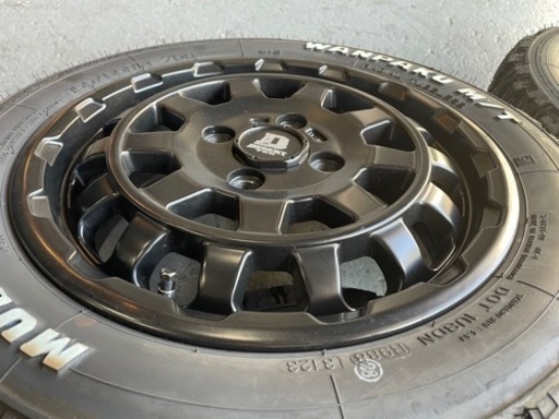 DD-9 ホイールマッドスター14x5j 100 バリ溝☆