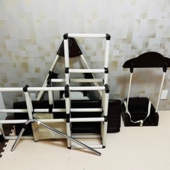 美品　3段ジャングルジム　鉄棒　ぶらんこ　滑り台　野中製作所　おりたたみの画像