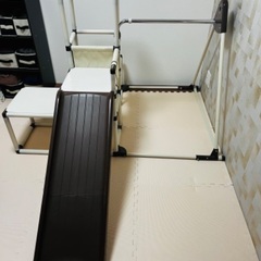 美品　3段ジャングルジム　鉄棒　ぶらんこ　滑り台　野中製作所　おりたたみの画像