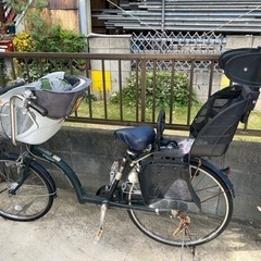 3人乗り　自転車　シャイルドシート付き