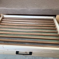ソファー手作り＆収納引き出し　木製の画像